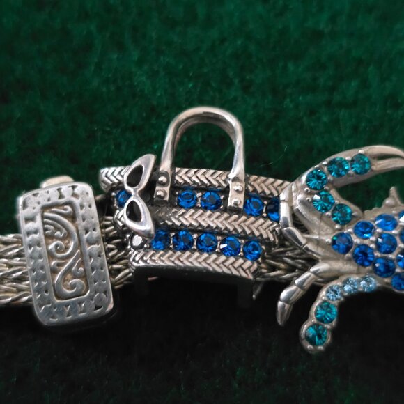 Lori Bonn Sterling Silver Beach Bracelet Set (missing two stones) - Picture 3 of 10